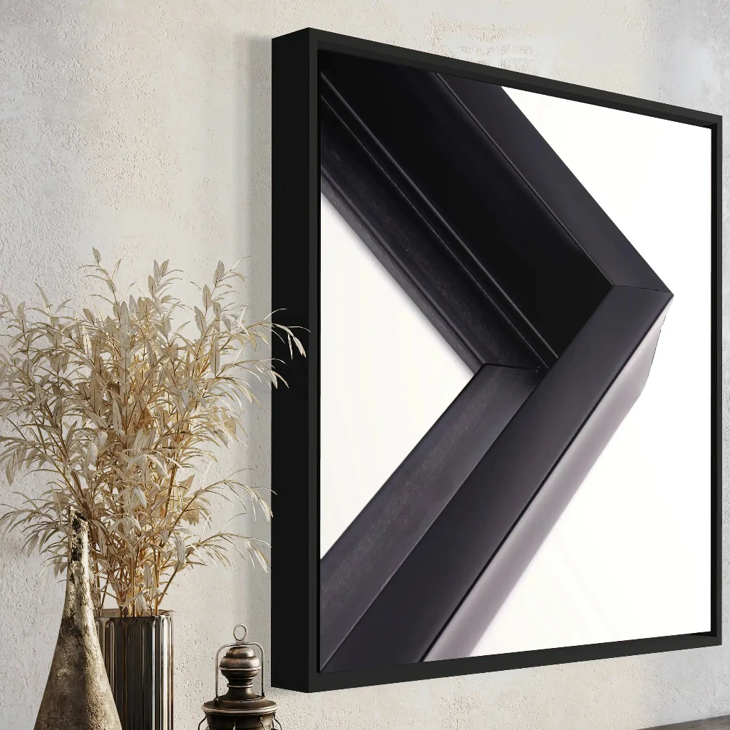 Midnight Black-floating frame | WALL ART by Sonia